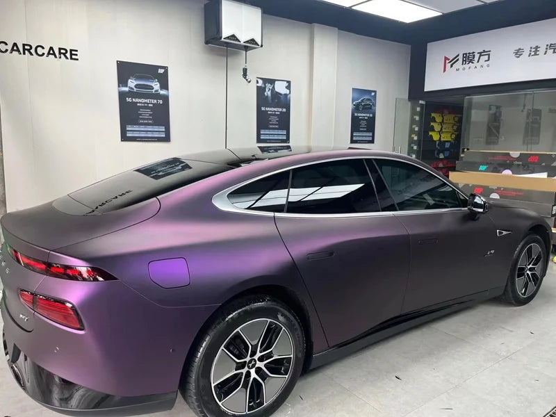 Purple Vinyl Wrap Film Adhesive Decal Motorbike Car Wrapping with Air Release Bubble Free