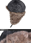 Hat Men Women's Pilot Aviator Bomber Trapper Hat Faux Fur Leather Snow Cap with Ear Flaps Pilot Winter Bomber Hat