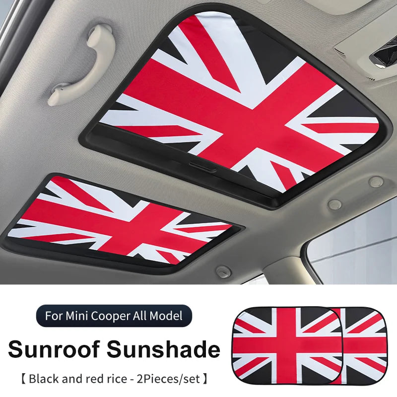 Car Sunroof Sunshade Cover For Mini Cooper F56 F60 F55 R56 R60 F65 F66 Sunscreen Protector UV Heat Isolate Foldable Accessories