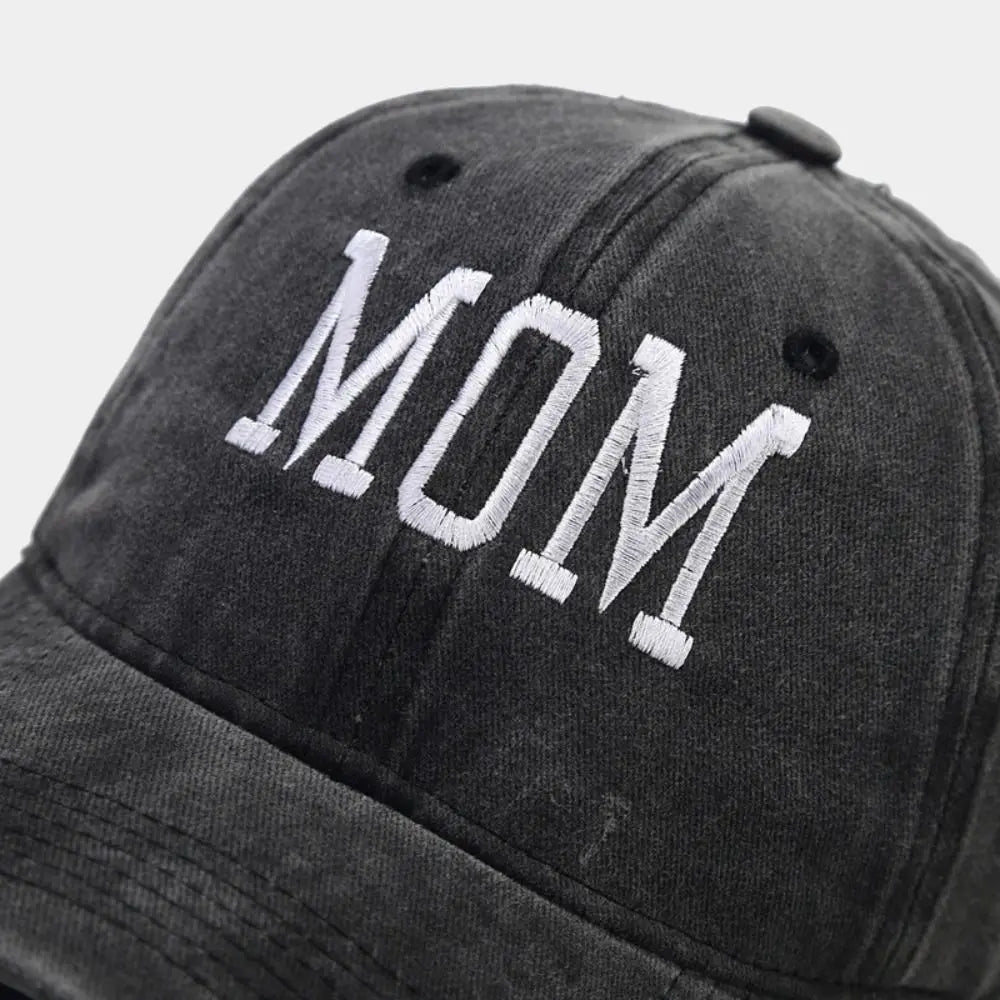 DAD MOM Embroidery Baseball Caps Vintage Adjustable Distressed Faded Cap Hiphop Baseball Hats