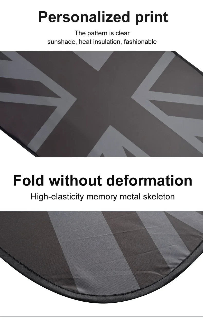 Car Sunroof Sunshade Cover For Mini Cooper F56 F60 F55 R56 R60 F65 F66 Sunscreen Protector UV Heat Isolate Foldable Accessories