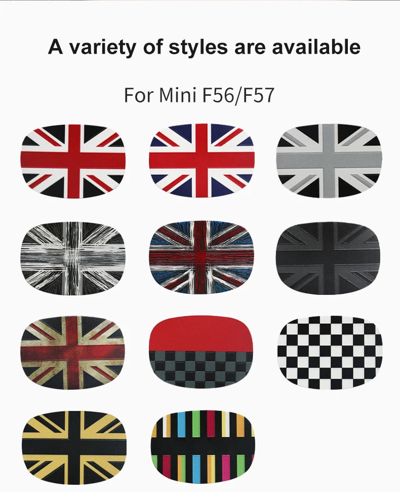 Car Rear Seat Back Handle Decal Cover Protective Sticker For Mini Cooper R56 R55 F56 F57 Interior Decorative Accessories