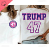 Trump 2024 Shirt Donald Trump Election T-Shirt Presidential Election TShirts Trump 47 47th President Shirt