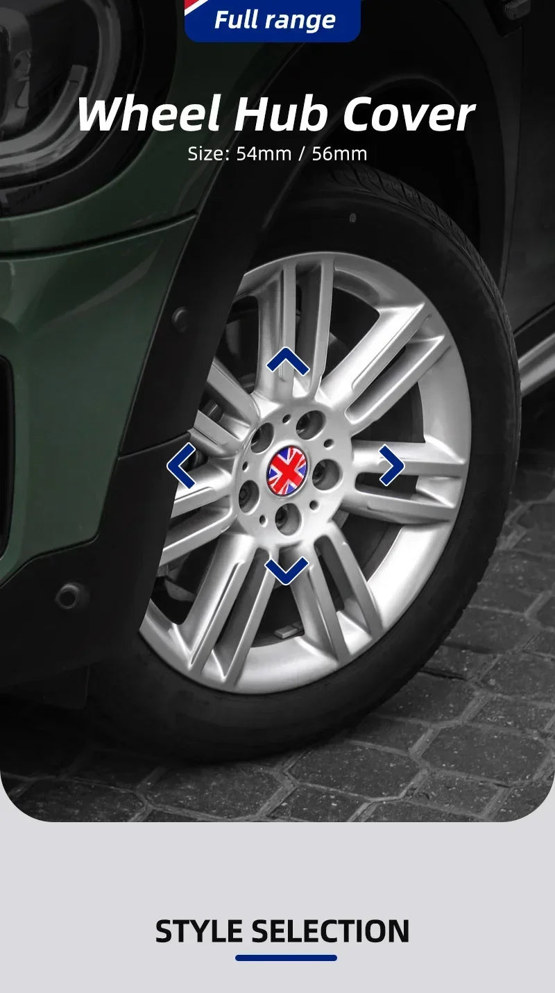 Car emblem Wheel hub Center Cap Badge covers For Mini Cooper S 2011 2012 2013 R56 R50 R53 F56 F55 R60 Accessories