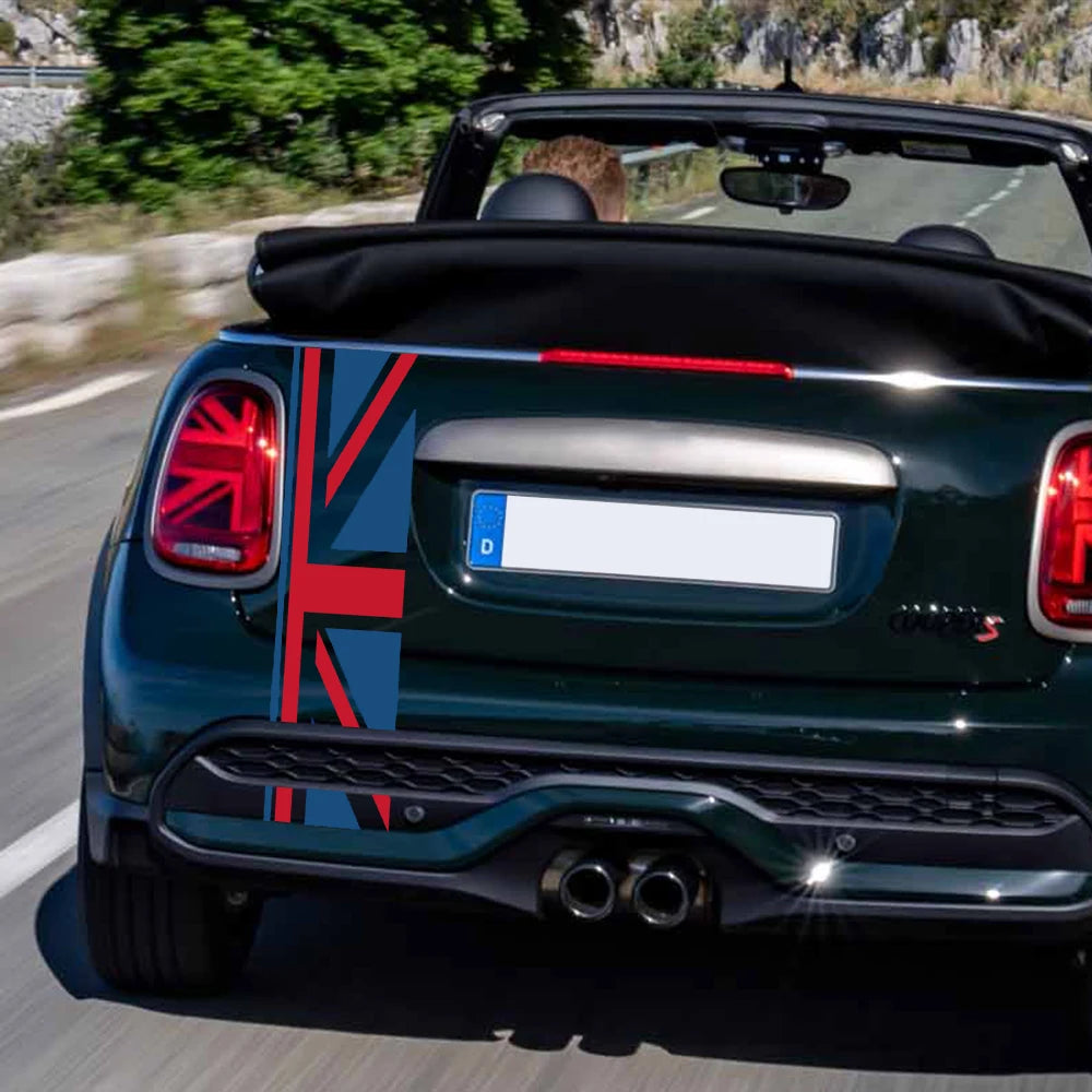 Car Rear Trunk Decor Decal Stickers Union Jack For Mini Cooper One JCW S Clubman F60 R60 R55 Countryman Car Styling Accessories
