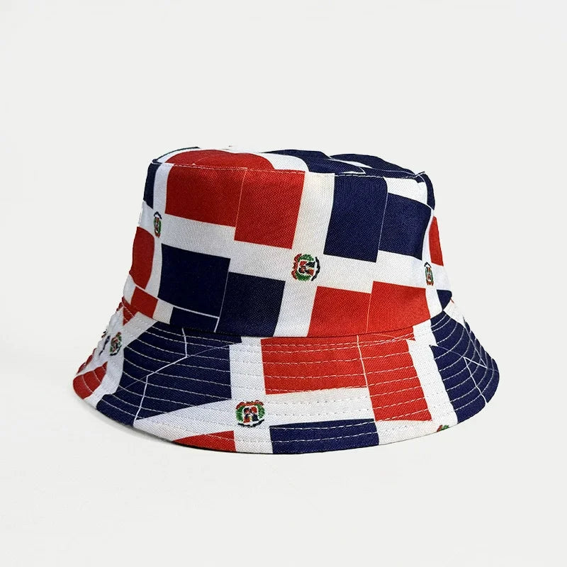 Countries National Flag Bucket Hat Men Women Football Fan Party Football Cup Reversible Sun Hat Soccer Fans