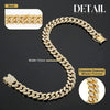 Luxury Gold Dog Chain Collar Cuban Chain Link Choke Collar for Small Medium Large Dogs