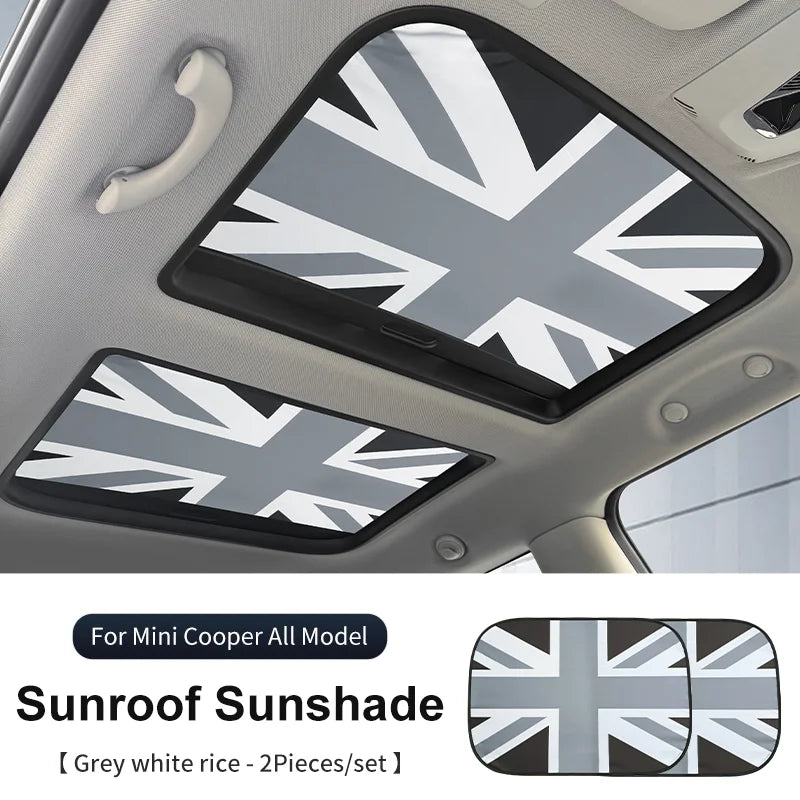 Car Sunroof Sunshade Cover For Mini Cooper F56 F60 F55 R56 R60 F65 F66 Sunscreen Protector UV Heat Isolate Foldable Accessories