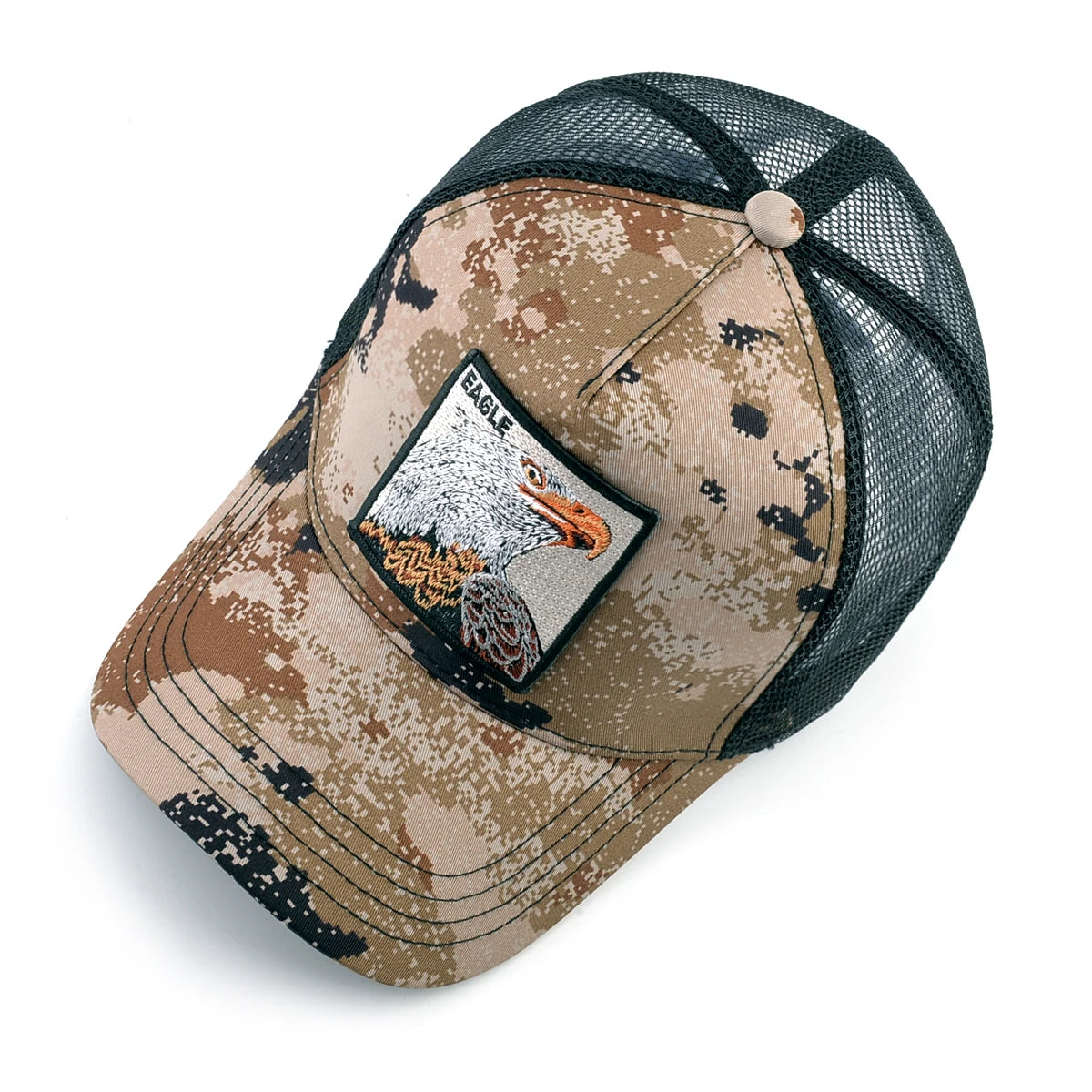Baseball Cap With Embroidery Eagle Patch Four Seasons Snapback Visor Hat For Unisex Fashion