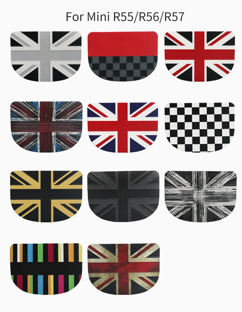 Car Rear Seat Back Handle Decal Cover Protective Sticker For Mini Cooper R56 R55 F56 F57 Interior Decorative Accessories