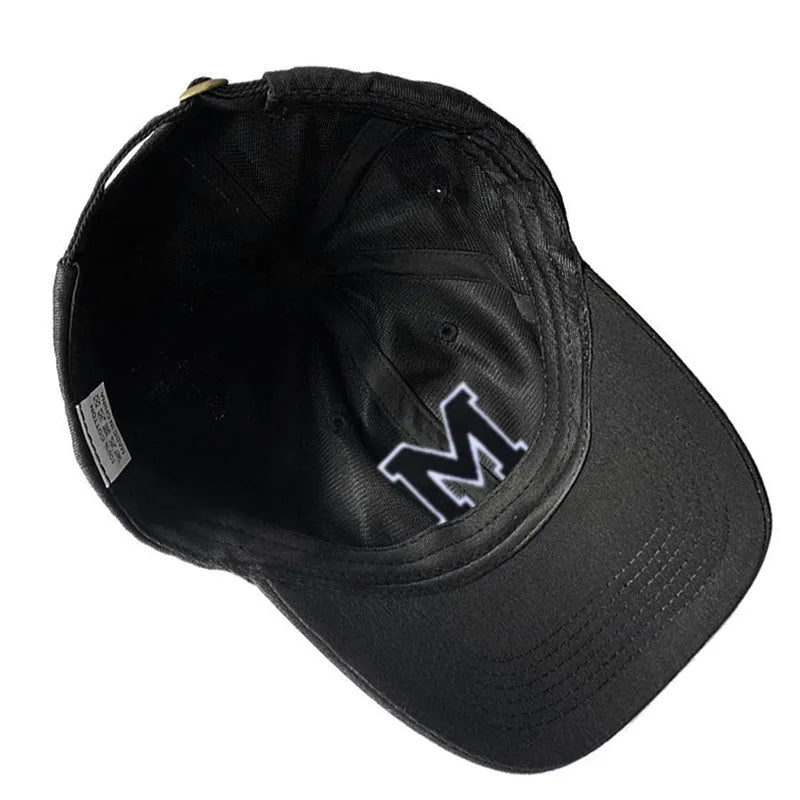 Letter A-Z Embroider Baseball Cap For Men Womne High Quality Soft Cotton Fashion Team Sport Visors Snapback Caps