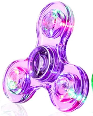 Fidget Spinner Luminous Finger Toy Hand Spinner Stress Reduction and Anxiety Relief Party Favors for Kids Adults