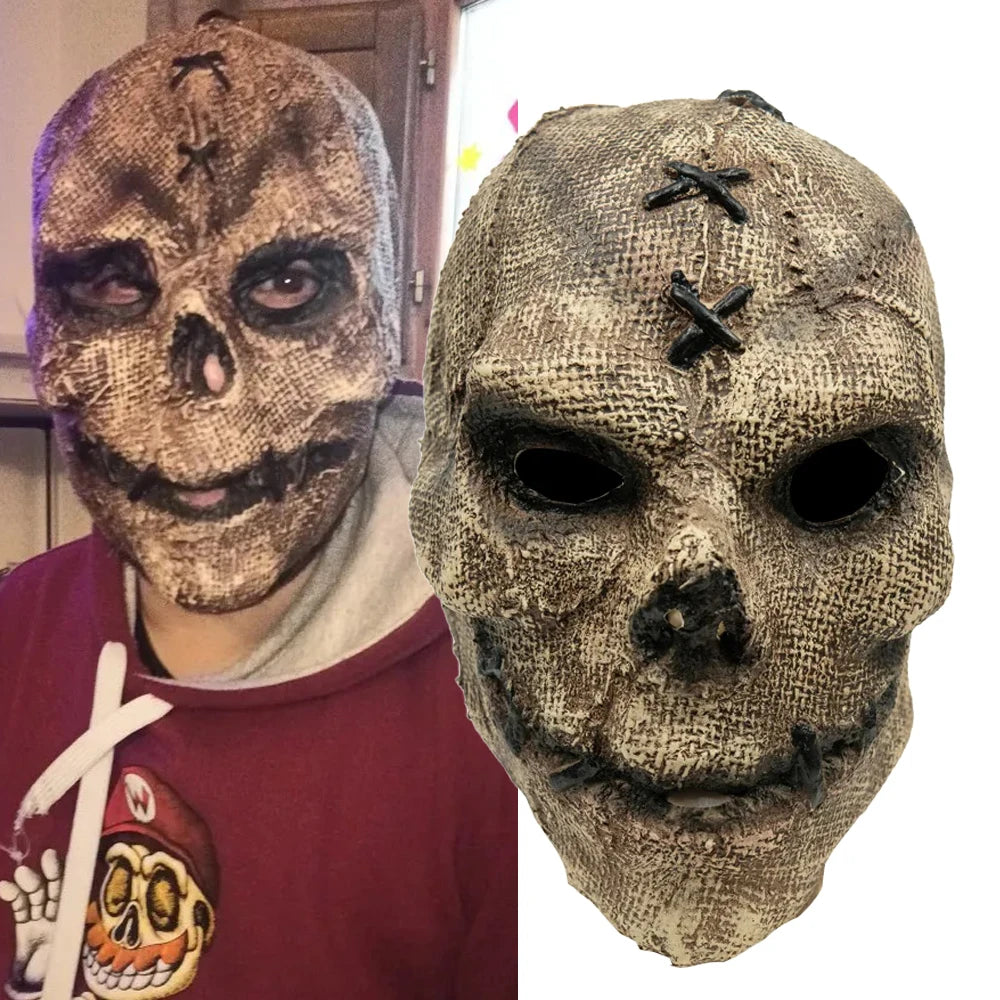 Halloween Horror Killer Skull Mask Cosplay Scary Skeleton Haunted Halloween Party Costume Props