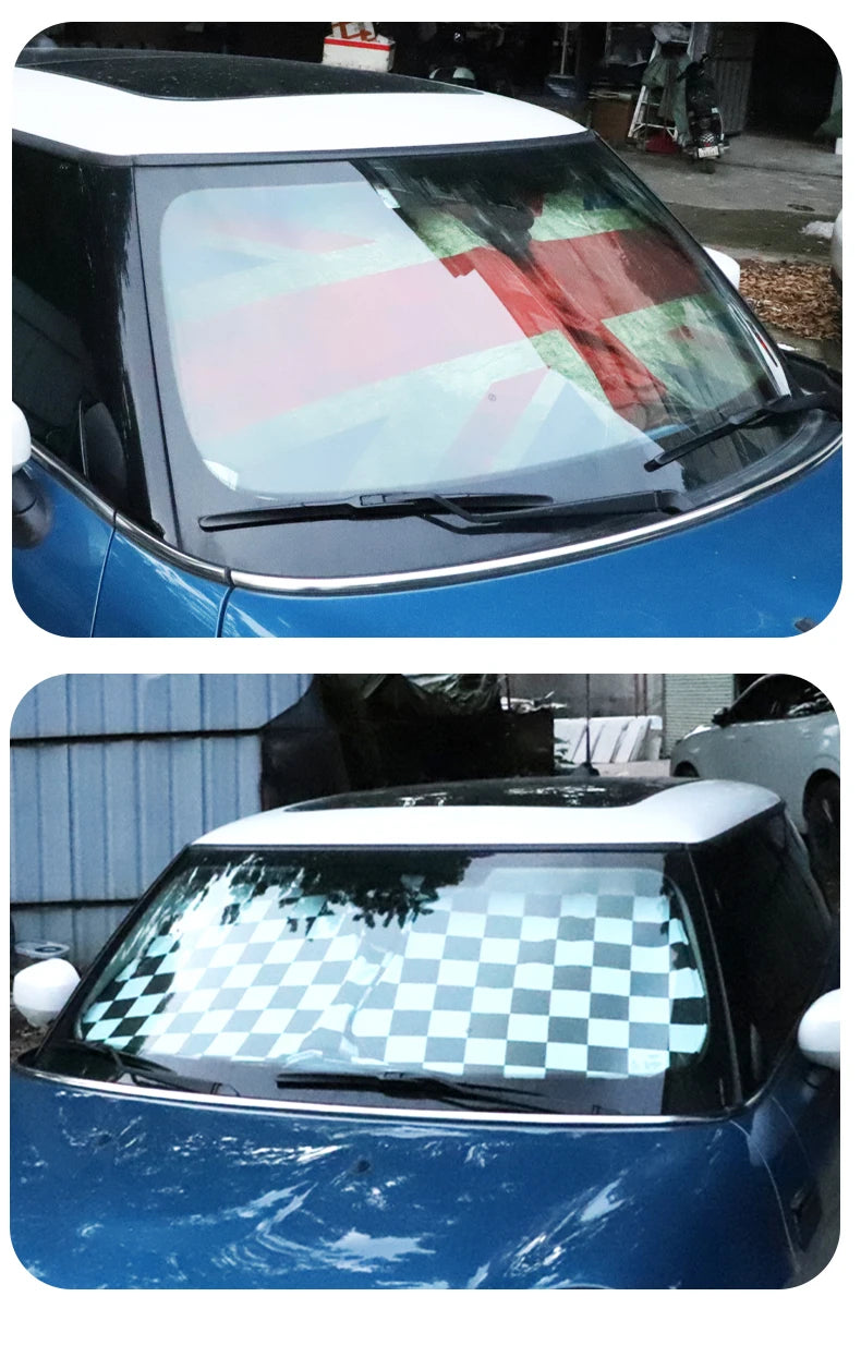 Car Windshield Sunshade Cover Blocks UV Ray Reflector For Mini Cooper One R50 R56 R60 F55 F56 R58 R59