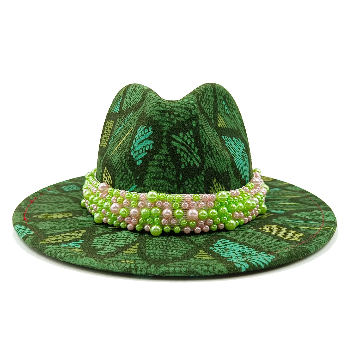 Fedora hat neutral wide brim jazz hat feather belt autumn and winter british vintage panama hat