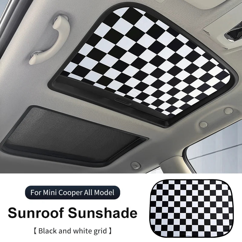 Car Sunroof Sunshade Cover For Mini Cooper F56 F60 F55 R56 R60 F65 F66 Sunscreen Protector UV Heat Isolate Foldable Accessories