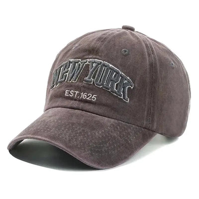 Unisex Washed Cotton Vintage Cap High Quality NEW YORK Letter Embroidery Baseball Cap Men And Women Outdoor Sports Hats