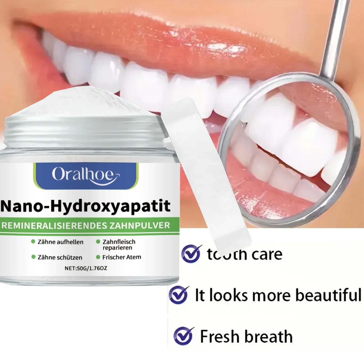 Whitening Tooth Powder: Enamel Repair, Deep Cleaning & Long-Lasting Fresh Breath