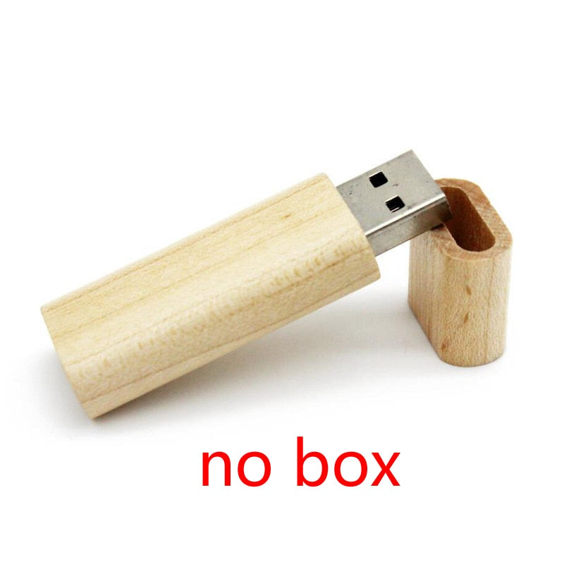 Wooden + Box USB FlashDrive Pen Driver Pendrive 4GB 16GB 32GB 64GB 128GB Memory Creativo Personal LOGO