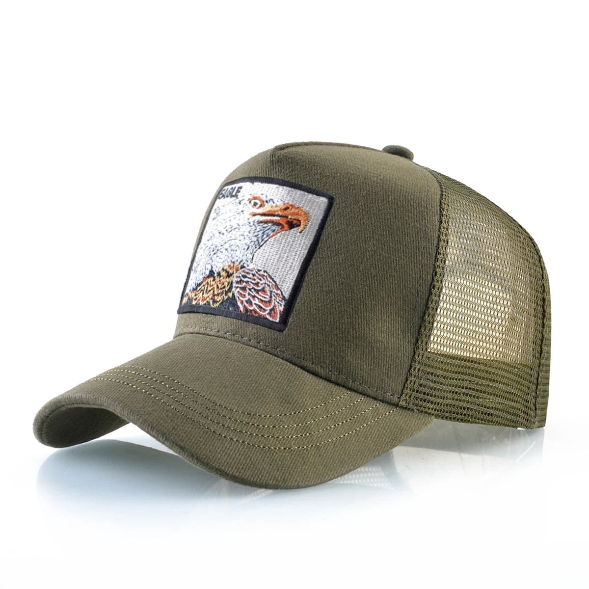 Baseball Cap With Embroidery Eagle Patch Four Seasons Snapback Visor Hat For Unisex Fashion