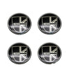 4pcs 52mm Car Wheel Center Cap Sticker Hub Cap Decal For MINI JHON COOPERR50 R52 F56 R53 F60 R57 R58 R59 R60 S Auto Accessories