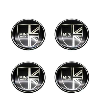 4pcs 52mm Car Wheel Center Cap Sticker Hub Cap Decal For MINI JHON COOPERR50 R52 F56 R53 F60 R57 R58 R59 R60 S Auto Accessories