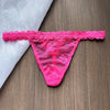 Crystal Letter Thong Lace Bikini Panties G-String Low Waist Briefs Sexy Body Jewelry for Hot Wife Gift