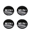 4pcs 52mm Car Wheel Center Cap Sticker Hub Cap Decal For MINI JHON COOPERR50 R52 F56 R53 F60 R57 R58 R59 R60 S Auto Accessories