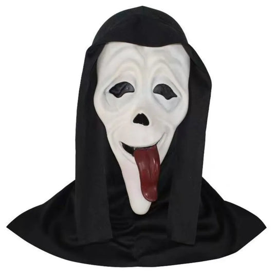 Halloween Screaming Skeleton Horror Mask – Breathable Cosplay Prop