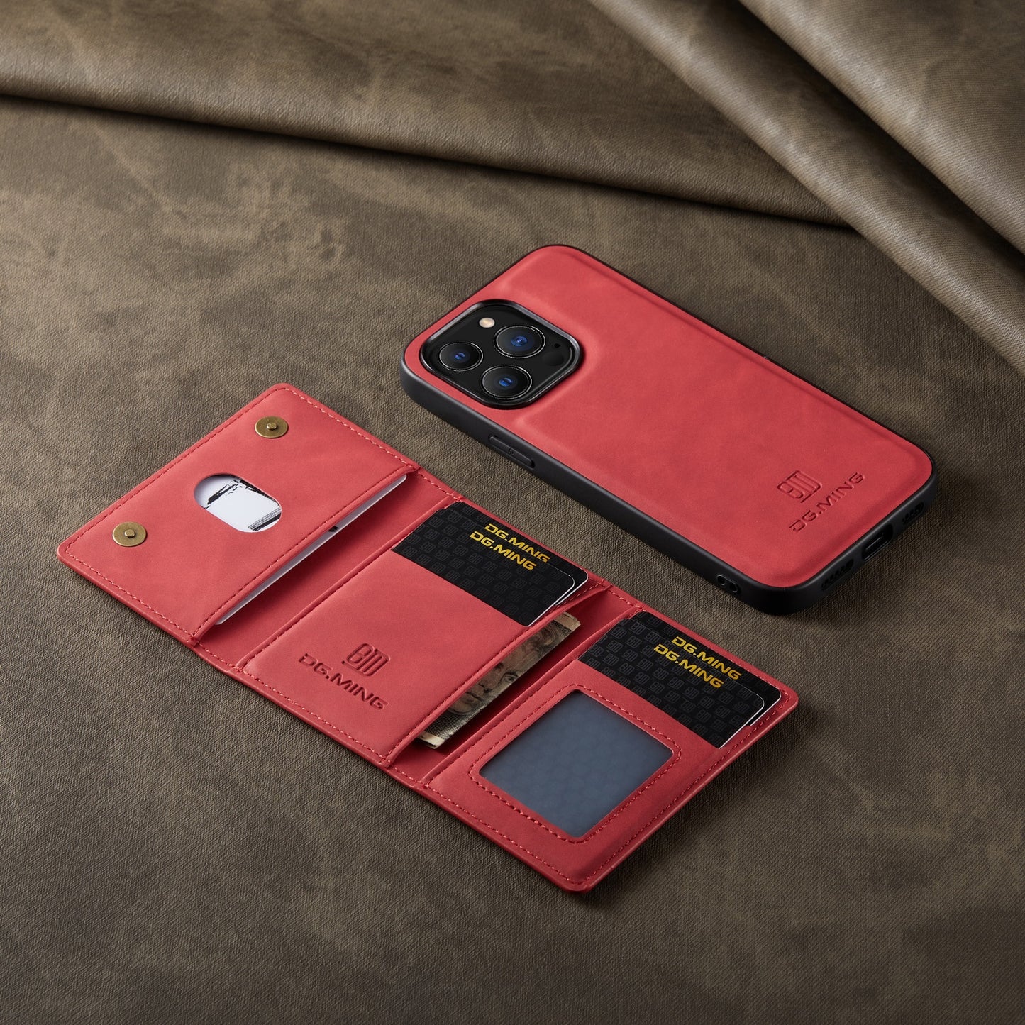 2 In 1 Detachable Magnetic Leather Case for IPhone 13 12 14 11 Pro Max Xs XR 7 8 Plus Se2020 Wallet Cover Cards Holder Pocket