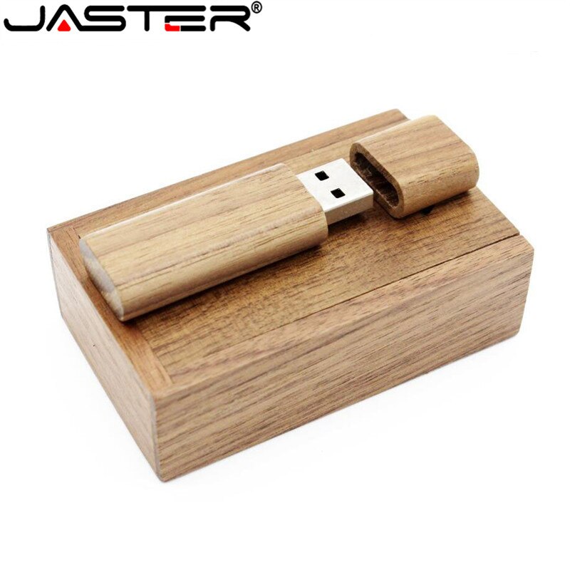 Wooden + Box USB FlashDrive Pen Driver Pendrive 4GB 16GB 32GB 64GB 128GB Memory Creativo Personal LOGO