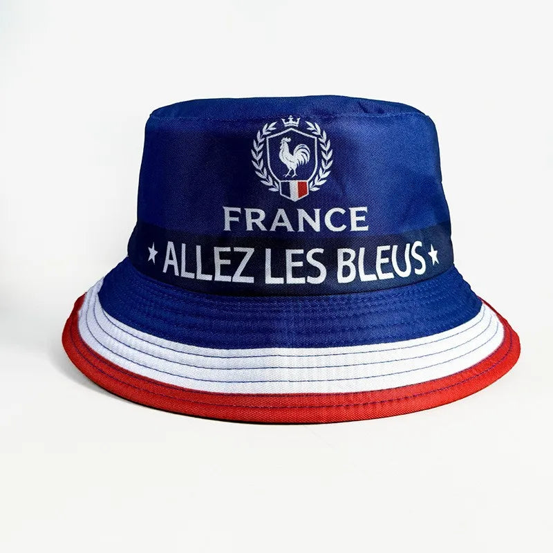 Countries National Flag Bucket Hat Men Women Football Fan Party Football Cup Reversible Sun Hat Soccer Fans