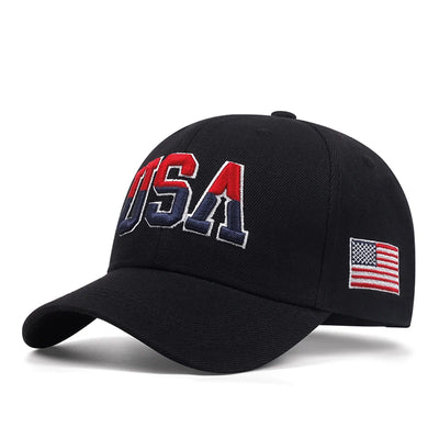 Bastball Cap Classic USA Embroidered American Flag Baseball Caps For Men Women Snapback Hat Unisex Hip Hop Hats