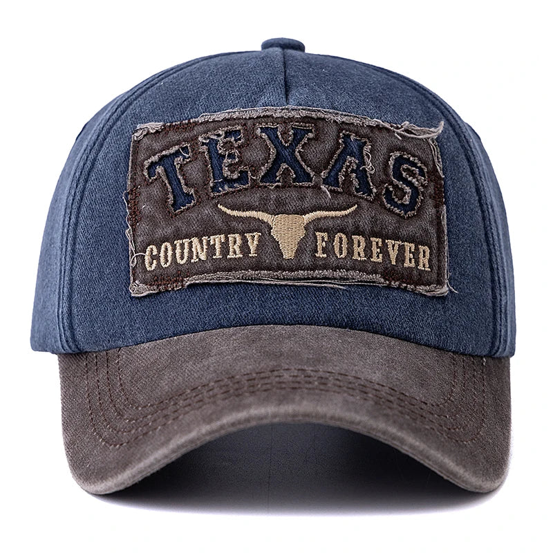 Baseball Cap TEXAS Letter Embroidery Outdoor Sports Dad Hat For Men And Women