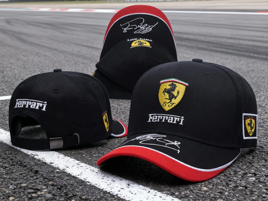 Baseball Hat Embroidered Racing Team Outdoor Sport Hat Men Women Sunshade Hat Accessory For Ferrari