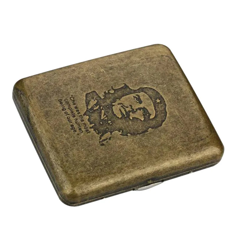 Classic Retro Cigarette Case Portable 20 Capacity Cigarettes Box Smoking Accessories Storage