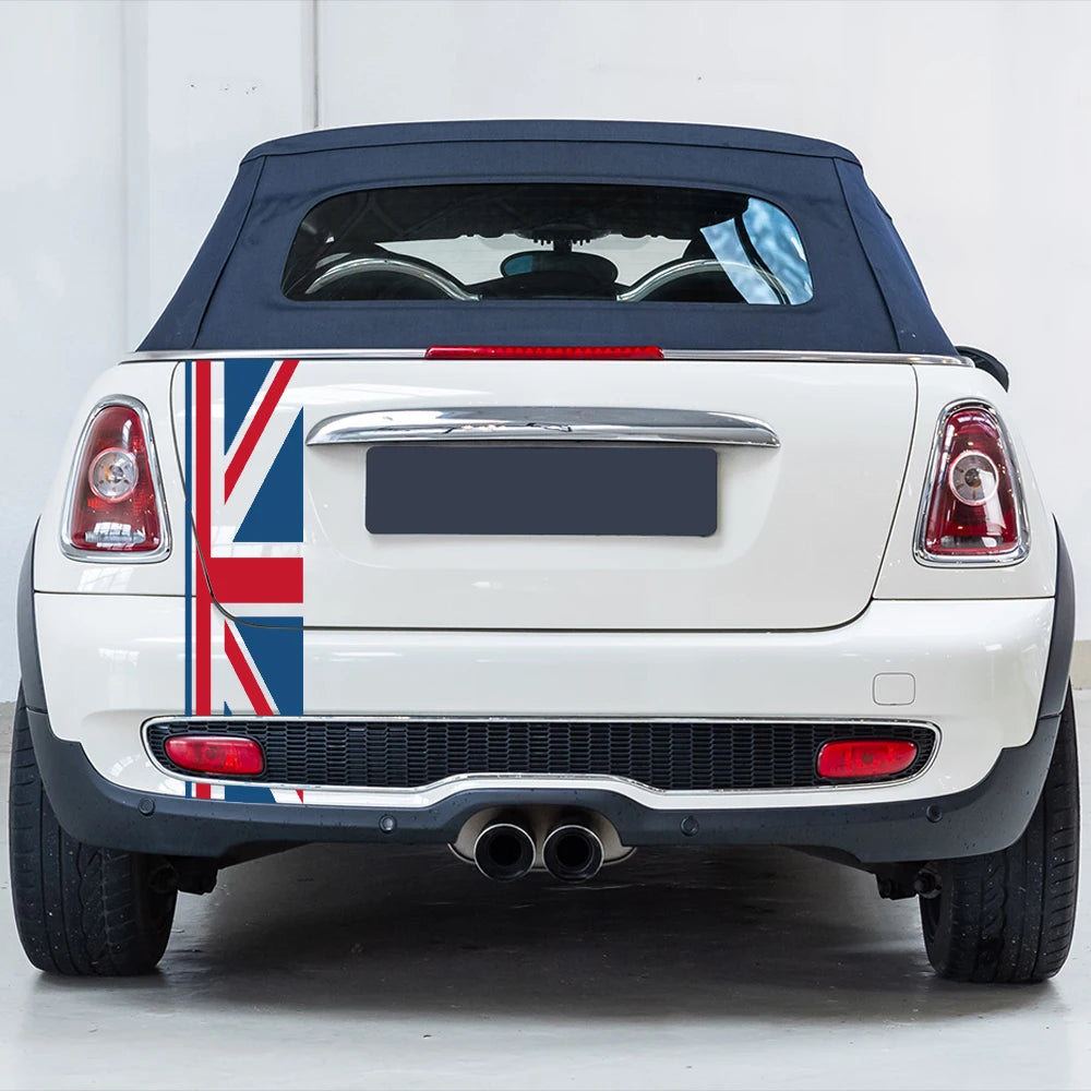 Car Rear Trunk Decor Decal Stickers Union Jack For Mini Cooper One JCW S Clubman F60 R60 R55 Countryman Car Styling Accessories