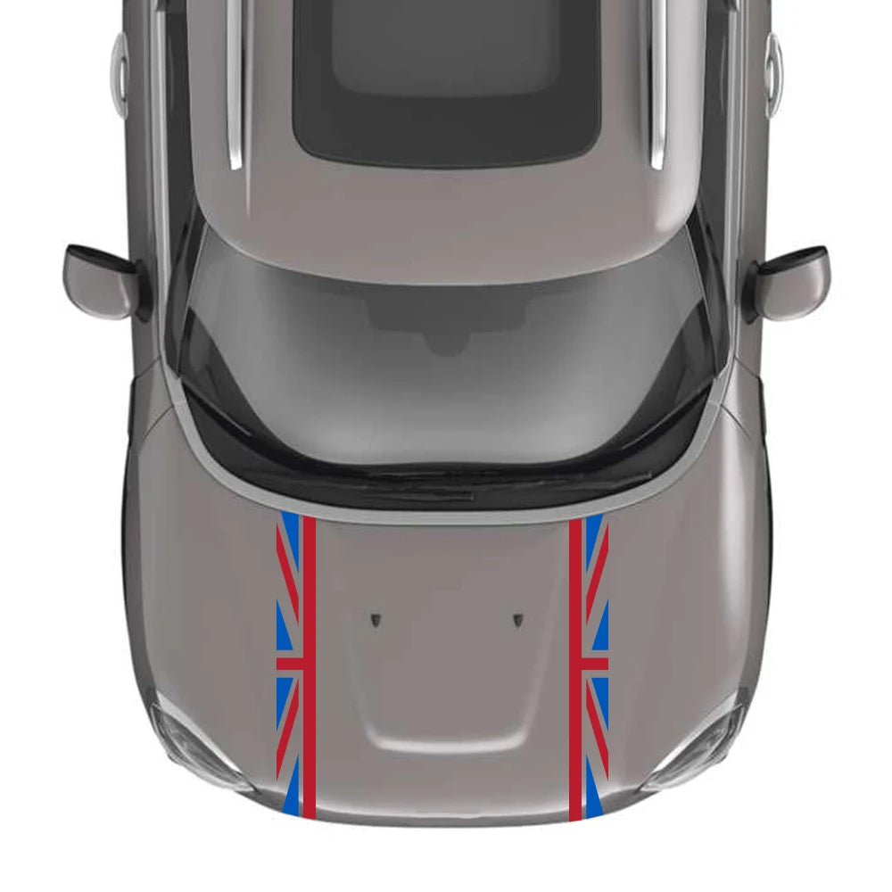 Car Hood Stickers Auto Bonnet UK Flag Decal Decal For Mini Cooper