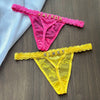 Crystal Letter Thong Lace Bikini Panties G-String Low Waist Briefs Sexy Body Jewelry for Hot Wife Gift