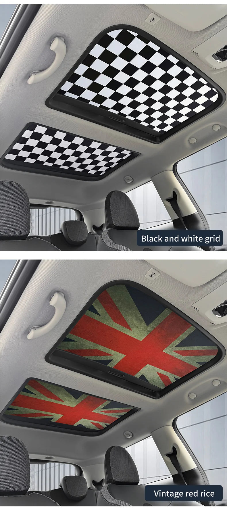 Car Sunroof Sunshade Cover For Mini Cooper F56 F60 F55 R56 R60 F65 F66 Sunscreen Protector UV Heat Isolate Foldable Accessories