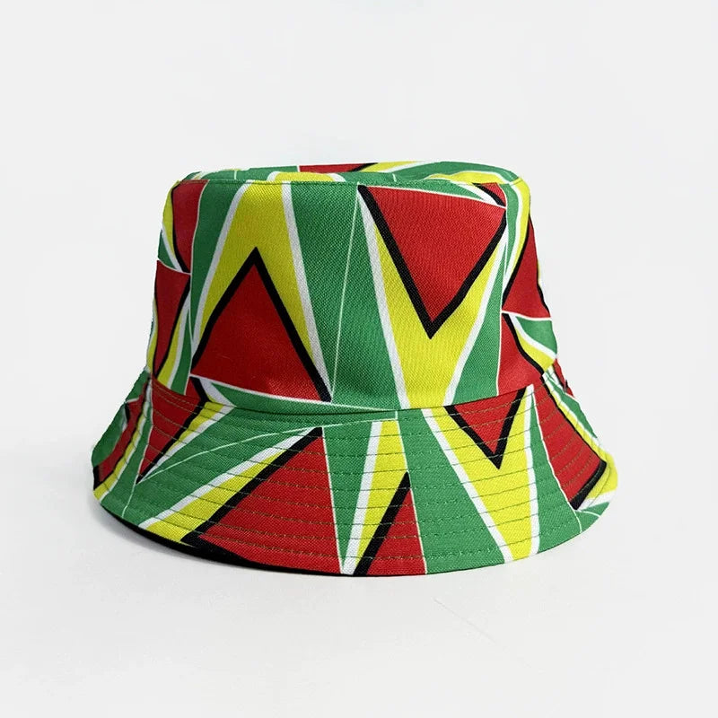 Countries National Flag Bucket Hat Men Women Football Fan Party Football Cup Reversible Sun Hat Soccer Fans