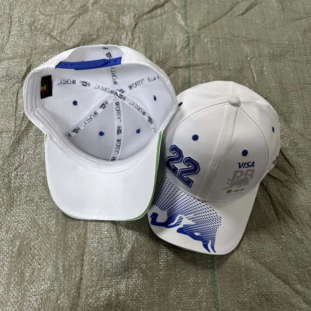 22 Red Bull Hat Red Bull Racing Hat Men's and Women's Summer Bent Red Bull Baseball Hat