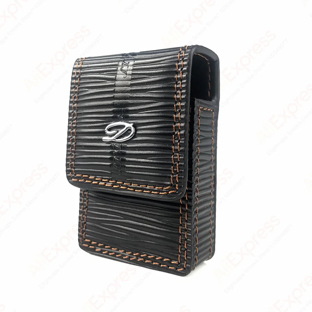 Leather Lighter Case for Dupont Zippo Lighter Handmade Belt Bag Men Cigar Lighter Protection