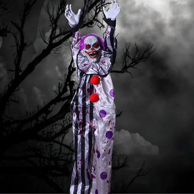 Electric Voice-activated Hanging Ghost Clown Hanging Ghost Halloween Decoration Props