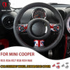 Car Steering Wheel Center Panel Button Cover Stickers For Mini Cooper R55 R56 R57 R58 R59 R60 Decoration Interior Accessories