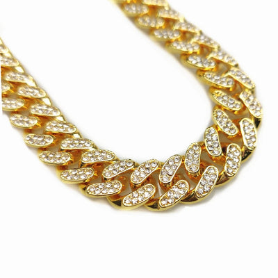 Luxury Gold Dog Chain Collar Cuban Chain Link Choke Collar for Small Medium Large Dogs