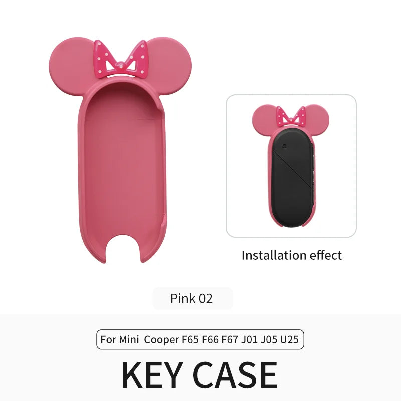 Car Key Case Protection Cover Shell For Mini Cooper S JCW F65 F66 F67 E/SE J01 Aceman J05 U25 Countryman Key Cover Accessories
