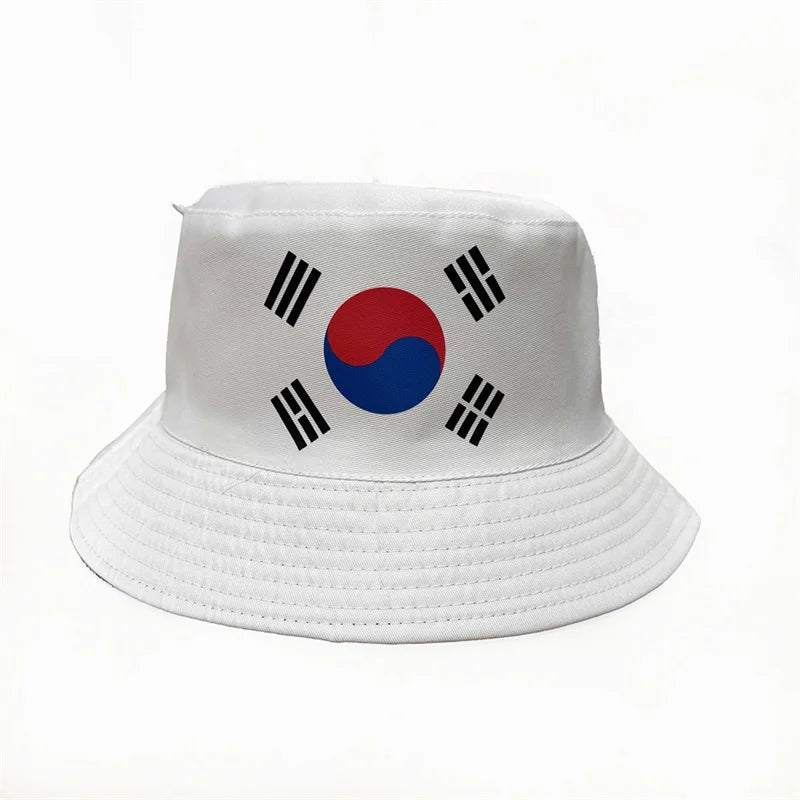 Countries National Flag Bucket Hat Men Women Football Fan Party Football Cup Reversible Sun Hat Soccer Fans