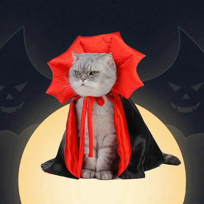 Halloween Costumes Cosplay Vampire Cloak For Small Dog Cat Kitten Puppy Dress Kawaii Pet Clothes Cat Accessoties Gift