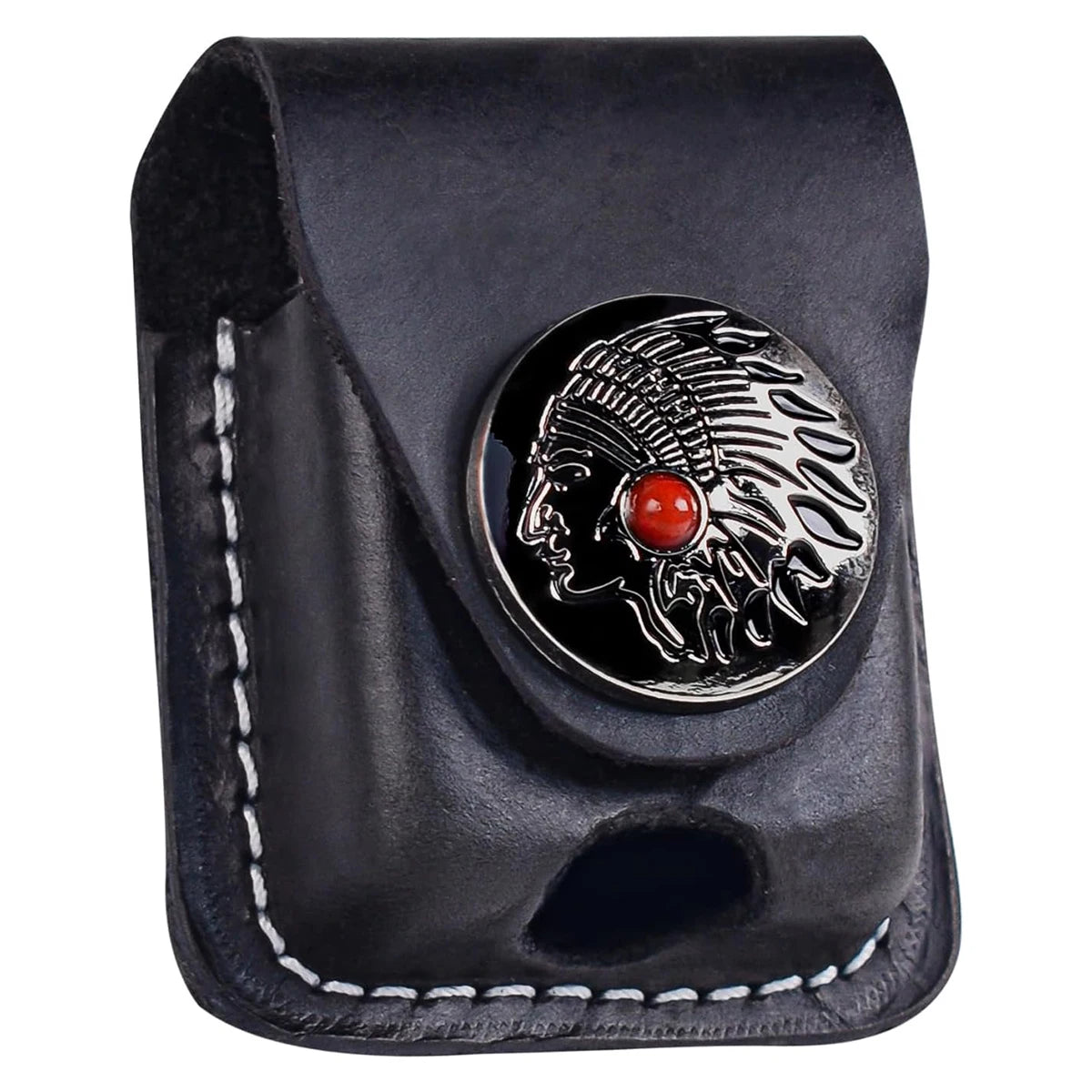 PU Leather Lighter Storage Case, Compact Outdoor Camping Hiking Accessory